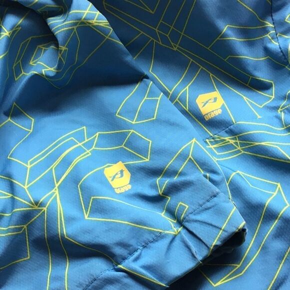 ORAGE light blue snowboard jacket-yellow spell out - Picture 12 of 12